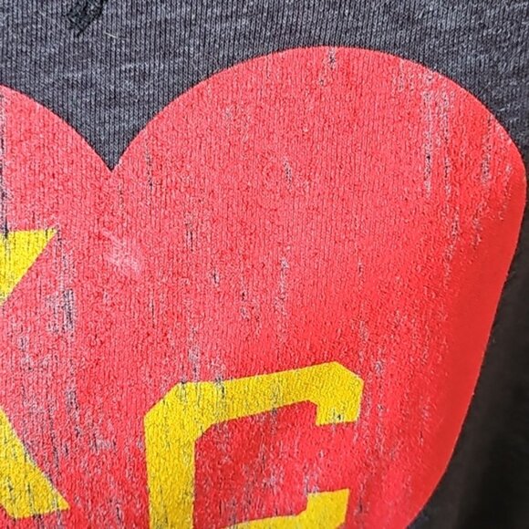 Blue 84 Charcoal Gray Long Sleeve Sweatshirt Tunic with KC Heart Graphic - Picture 5 of 16